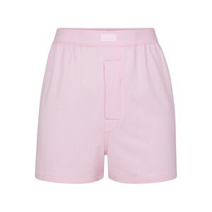 Skims boyfriend loose boxer lounge shorts pink cherry blossom small